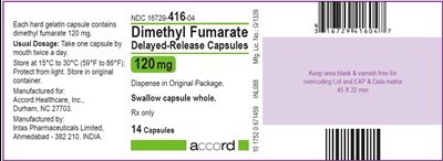 dmf-120mg-label.jpg Principal Display Panel - 120 mg Capsules: Box Label - dmf 120mg label
