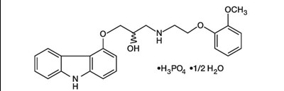 structure - carvedilol 1