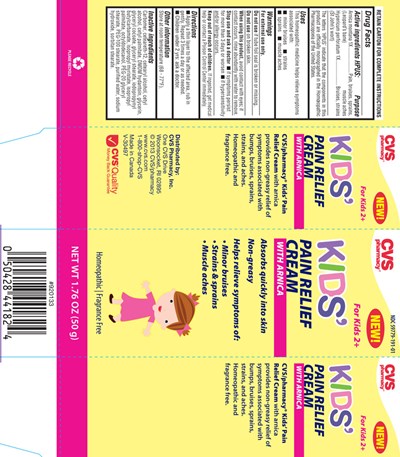 cvs_kidscream_arnica_box.jpg image of carton label - cvs kidscream arnica box