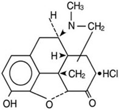 Chemical Structure - hydromorphone 01