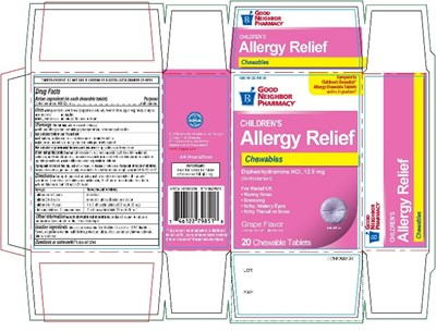 Good Neighbor Pharmacy Childrens Allergy Chewable Tabletss 20 Counts (Childrens Allergy Melts Cherry 1)