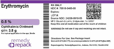 Erythromycin 70518 0465 00