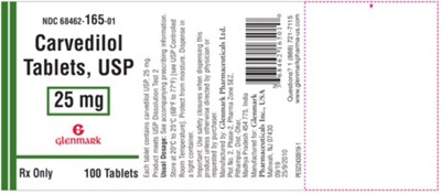carvedilol 25mg 100tab