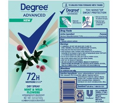 DegreeMintWildFlowersDrySprayAPDeo.jpg Degree Mint Wild Flowers Dry Spray AP Deo - DegreeMintWildFlowersDrySprayAPDeo