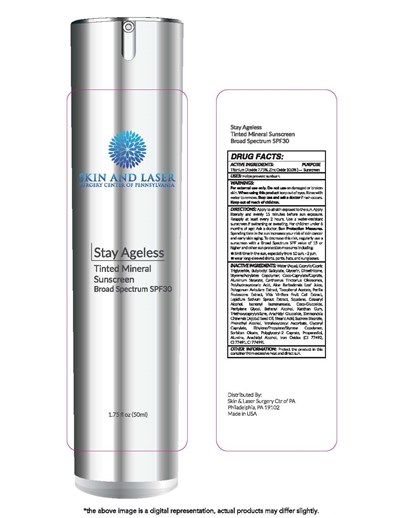 82000-0650-3.jpg Skin and Laser Surgery of Pennsylvania Stay Ageless Tinted Mineral Sunscreen Broad Spectrum SPF 30 1.75 fl oz (50ml) - 82000 0650 3