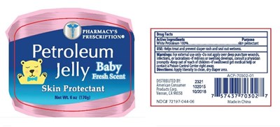 Pharmacys Prescription Petroleum Jelly - 72197 044 06 Pharmacys Prescription Petroleum Jelly Baby Fresh 6oz