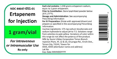 Vail Label (Ertapenem 02)
