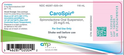 Principal Display Panel (118 mL Bottle Label)