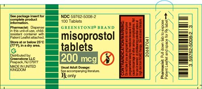 misoprostol-04.jpg PRINCIPAL DISPLAY PANEL - 200 mcg Tablet Bottle Label - misoprostol 04
