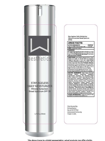 W Aesthetics Stay Ageless Daily Moisturizer Mineral Sunscreen Broad Spectrum Spf 1.75 Fl Oz (50ml) (82031 2750 3)