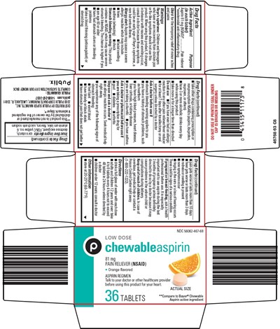 467 63 Chewable Aspirin