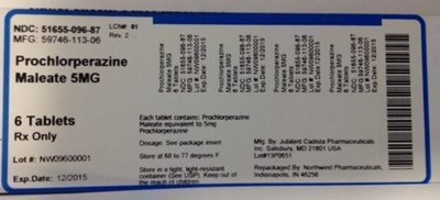 Prochlorperazine Maleate 5mg (51655 096 87)