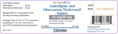 amlo-and-olme-tablets-10-20mg-container-label-90s.jpg PACKAGE LABEL-PRINCIPAL DISPLAY PANEL - 10 mg/40 mg (30 Tablet Bottle) - amlo and olme tablets 10 20mg container label 90s