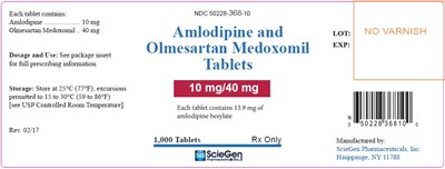 amlo-and-olme-tablets-10-40mg-container-label-1000s.jpg PACKAGE LABEL-PRINCIPAL DISPLAY PANEL - 10 mg/40 mg (30 Tablet Bottle) - amlo and olme tablets 10 40mg container label 1000s