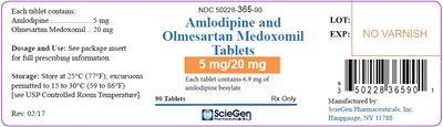 amlo-and-olme-tablets-5-20mg-container-label-90s.jpg PACKAGE LABEL-PRINCIPAL DISPLAY PANEL - 5 mg/40 mg (30 Tablet Bottle) - amlo and olme tablets 5 20mg container label 90s
