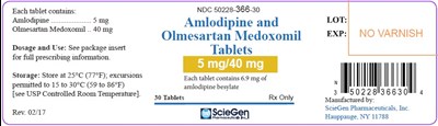 amlo-and-olme-tablets-5-40mg-container-label-30s.jpg PACKAGE LABEL-PRINCIPAL DISPLAY PANEL - 10 mg/40 mg (30 Tablet Bottle) - amlo and olme tablets 5 40mg container label 30s