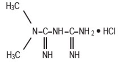 Chemical Structure - metformin 01