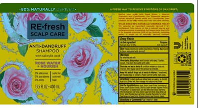 Refresh Rose Water Antidandruff Sh (Refreshrosewaterantidandruffsh)