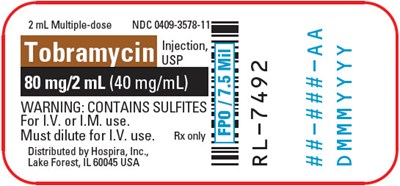 Label Ndc 0409-3578-01 (Tobramycin 07)
