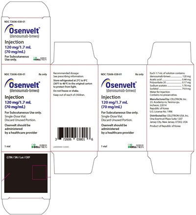 Principal Display Panel (120 mg/1.7 mL Vial Carton)