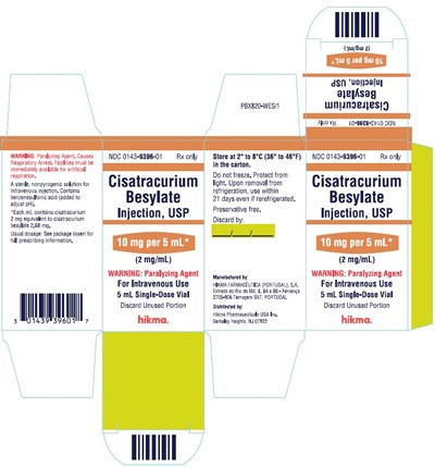 Cisatracurium 5ml Sdv Pf Carton (Cisatracurium Besylate Injection Usp Pf 5)