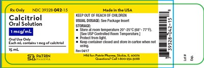 Principal Display Panel (15 mL Bottle Label)