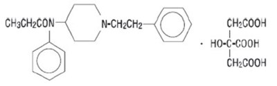 Chemical structure - fentanyl citrate injection usp novaplus 1