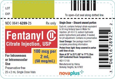 carton label - fentanyl citrate injection usp novaplus 3