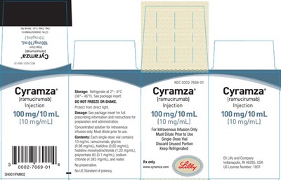 cyramza-100mg-carton-001-02.jpg PACKAGE CARTON – CYRAMZA 100 mg/10 mL single-use vial - cyramza 100mg carton 001 02