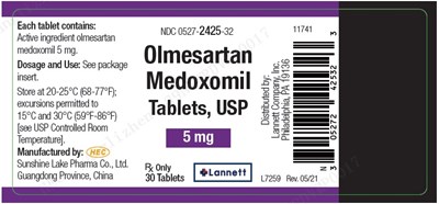 olmesartan-medoxomil-figure-3.jpg Olmesartan medoxomil Tablets - Package Label - 5 mg 30 ct Bottle Label - olmesartan medoxomil figure 3