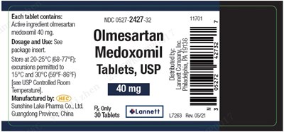 olmesartan-medoxomil-figure-5.jpg Olmesartan medoxomil Tablets - Package Label - 40 mg 30 ct Bottle Label - olmesartan medoxomil figure 5