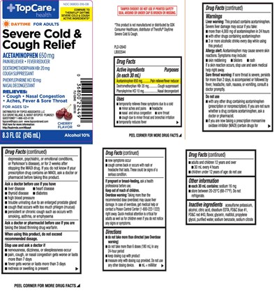 Acetaminophen 650 mg, Dextromethorphan Hbr 20 mg, Phenylephrine Hci 10 mg (Flu Relief Therapy Daytime Cherry Liquid 1)