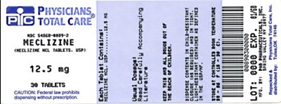 image of 12.5 mg package label - 0089