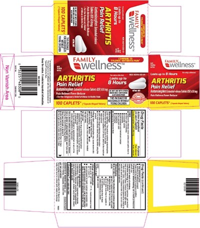 Principal Display Panel (650 mg Caplet Bottle Carton)