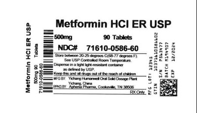Bottle Label 500 mg (71610 0586 60)