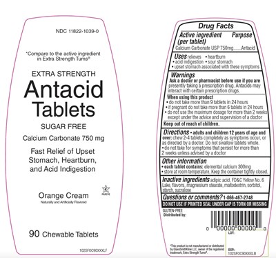 102AB96PVLFLB.jpg Extra Strength Antacid Sugar Free 90 Chewable Tablets - 102AB96PVLFLB