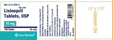 Lisinopril Tablets 5mg 30 Tablets - label lisinopril 10mg