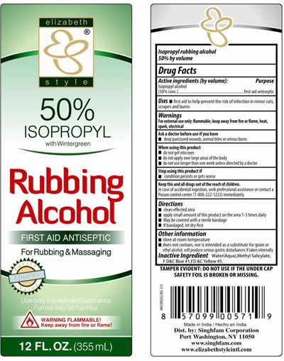 Image Description (Isopropyl Rubbing Alcohol Wintergreen)