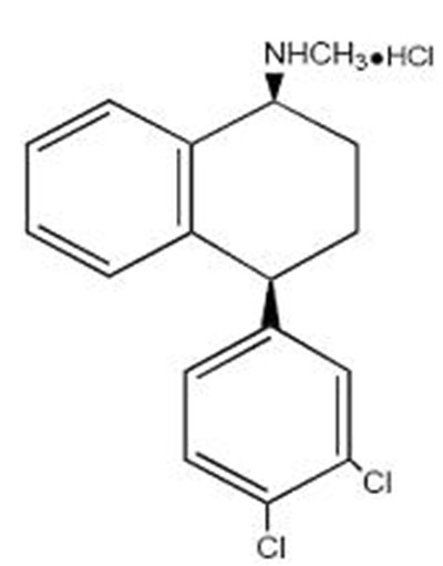Chemical Structure - sertraline str