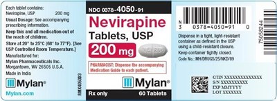 image-03.jpg Nevirapine Tablets, USP 200 mg Bottle Label - image 03