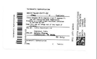 71610-0477-02.jpg Bottle Label 20 mg - 71610 0477 02