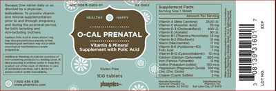 Principal Display Panel (100 Tablet Bottle Label)