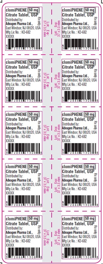 Image Description (Clomipehe Citrate Tablets 50mg Foil)