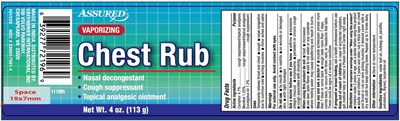 Label (Vaporising Chest Rub)