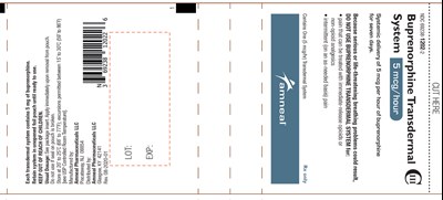 5 mcg- Pouch - buprenorphine transdermal system 22