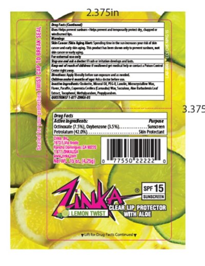 Zinka Lemon Twist Lip Balm Spf 15 (C7e72d26 9723 4b11 97d9 8f5b8f7f1b9b 01)