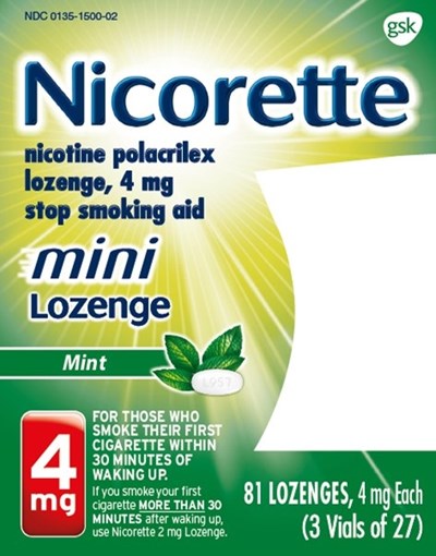 image-02.jpg Nicorette Mini Lozenge 4 mg 81 ct carton - image 02