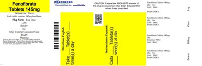 Fenofibrate Tablets 145mg (Fenofibrate145mg30s)