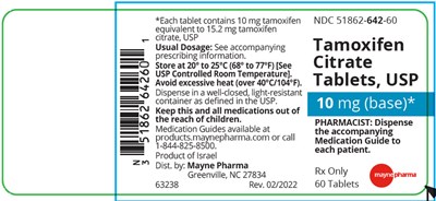 tamoxifen-02.jpg PRINCIPAL DISPLAY PANEL - 10 mg Tablet Bottle Label - tamoxifen 02