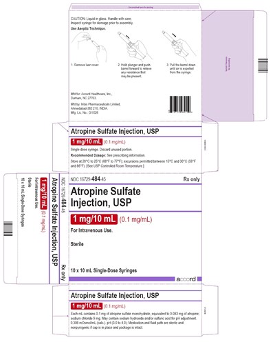 Atropine Sulfate Injection 1mg Per 10ml Carton 10x10